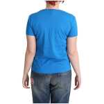 Moschino Chic Alphabet Cotton Tee In Blue 2