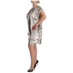 Msgm Elegant Sequined Boat Neck Mini Dress