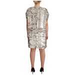 Msgm Elegant Sequined Boat Neck Mini Dress 3