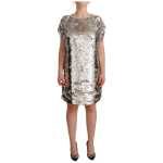 Msgm Elegant Sequined Boat Neck Mini Dress 5