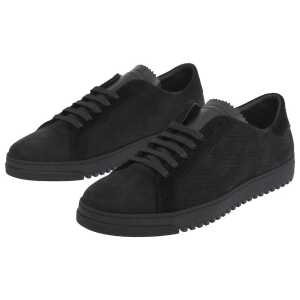 Off White Black Calfskin Women Sneaker