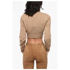 Palm Angels Embroidered Cropped Sunset Turtle Neck Sweater 2