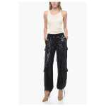 Parosh Sequined Cargo Pants With Draw String 5