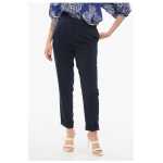 Parosh Slim Pants With Turn Up Hems