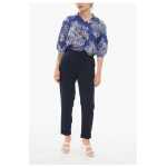 Parosh Slim Pants With Turn Up Hems 4