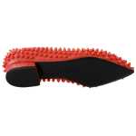 Philipp Plein Vibrant Orange Pointed Leather Flats 2