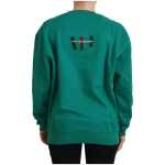 Philippe Model Chic Green Printed Long Sleeve Sweater 3