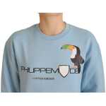 Philippe Model Chic Light Blue Logo Embellished Sweater 4