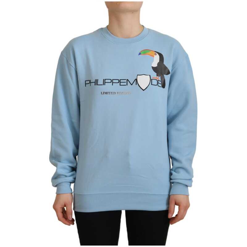 Philippe Model Light Blue Logo Printed Long Sleeves Sweater, theFeinheit