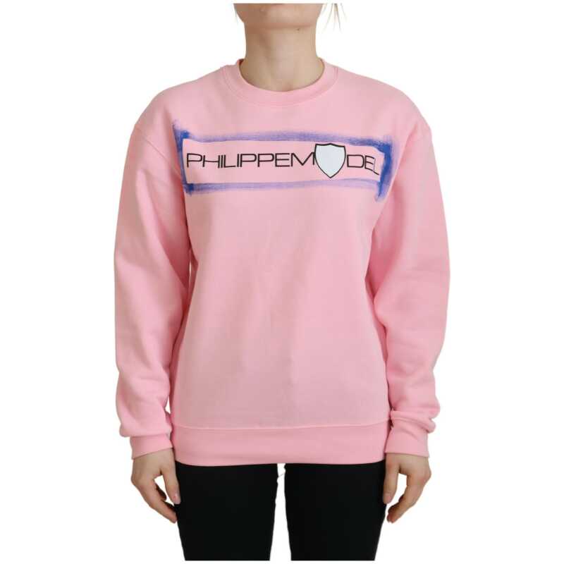 Philippe Model Pink Printed Long Sleeves Pullover Sweater, theFeinheit