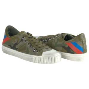 Philippe Model Green Leather Men Sneaker 2