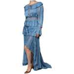 Philosophy Blue Layered Long Sleeve Dress 3