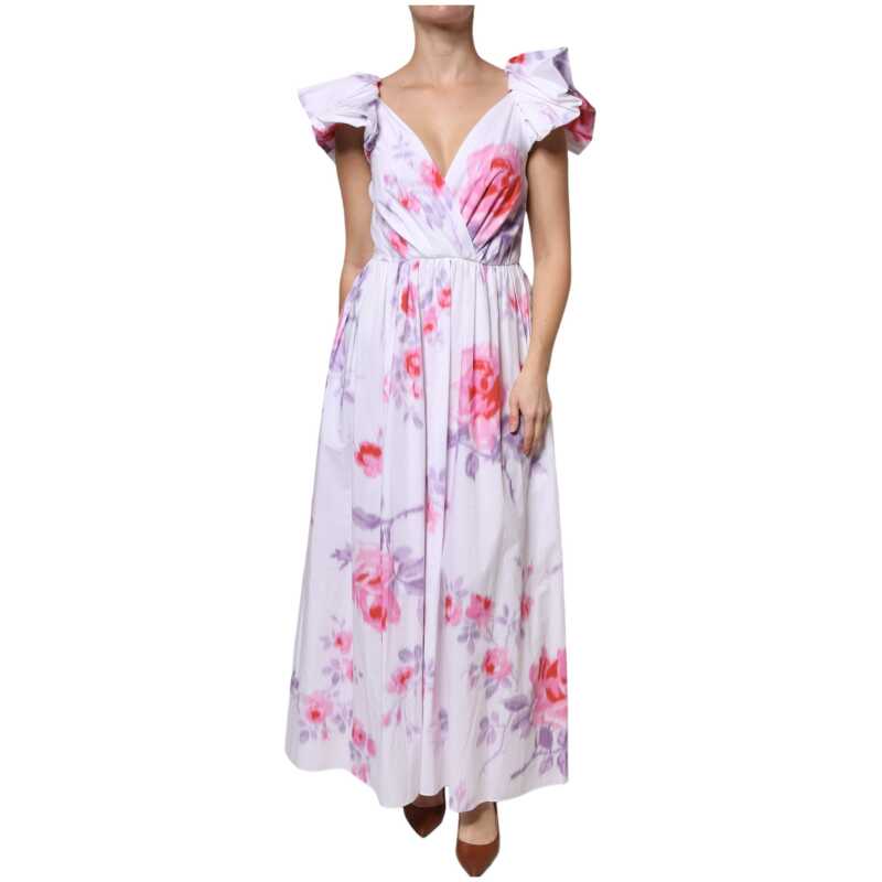 Philosophy White Floral Cotton Maxi Dress, theFeinheit