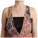 Pinko Chic Multicolor Sleeveless V Neck Jumpsuit 3