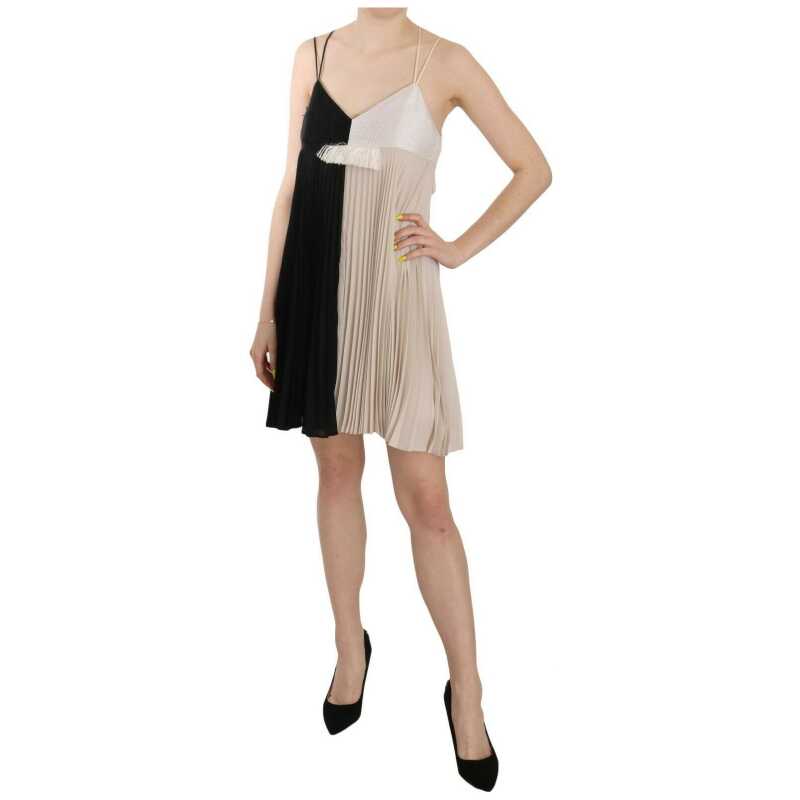 PINKO Black and White Mini Sleeve less A-line Princess Dress, theFeinheit