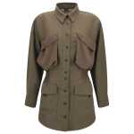 Pinko Linen Shirt Jacket