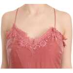 Pinko Pink Lace Silk Blend Midi Dress With Side Slit 3