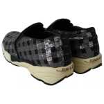 Pinko Silver Black Slip On Sequence Design Sneakers Shoes 7