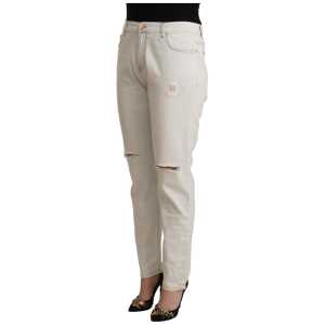 Pinko White Mid Waist Skinny Denim Jeans