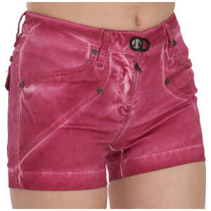 Plein Sud Chic Pink Washed Denim Shorts 2