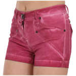 Plein Sud Chic Pink Washed Denim Shorts 3