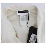 Plein Sud Elegant White Wrap Trench Jacket 7
