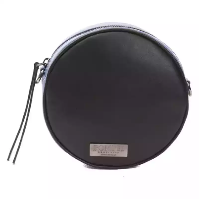 Pompei Donatella Black Leather Women Crossbody Bag, theFeinheit