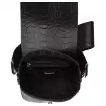 Pompei Donatella Black Leather Women Crossbody Bag 17