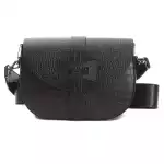 Pompei Donatella Black Leather Women Crossbody Bag 18
