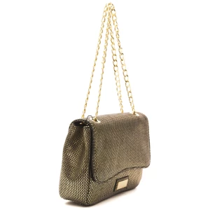 Pompei Donatella Black Leather Women Crossbody Bag