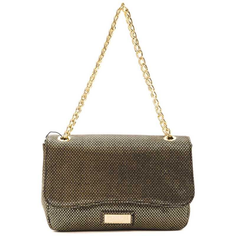 Pompei Donatella Black Leather Women Crossbody Bag, theFeinheit