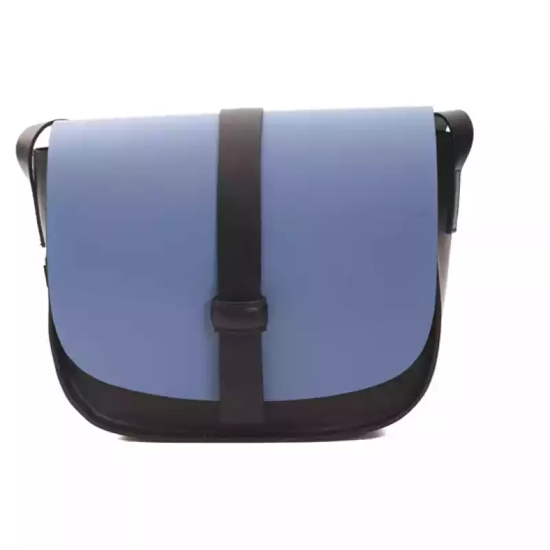 Pompei Donatella Blue Leather Women Crossbody Bag, theFeinheit