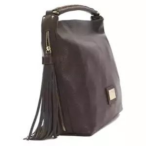 Pompei Donatella Brown Leather Women Shoulder Bag