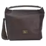 Pompei Donatella Brown Leather Women Shoulder Bag 5