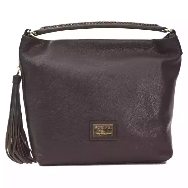 Pompei Donatella Brown Leather Women Shoulder Bag, theFeinheit