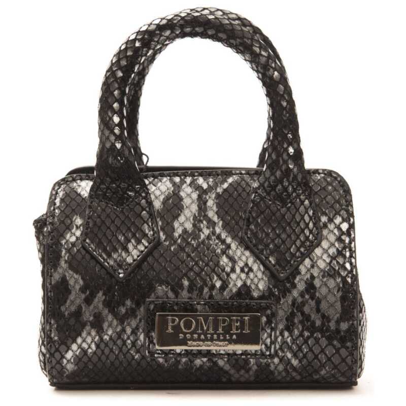 Pompei Donatella Chic Leather Mini Tote with Python Print, theFeinheit