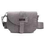 Pompei Donatella Gray Leather Women Crossbody 10
