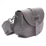 Pompei Donatella Gray Leather Women Crossbody 6