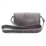 Pompei Donatella Gray Leather Women Crossbody 7