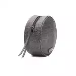 Pompei Donatella Gray Leather Women Crossbody Bag