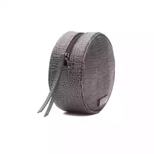 Pompei Donatella Gray Leather Women Crossbody Bag