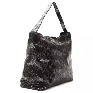 Pompei Donatella Gray Leather Women Shoulder Bag