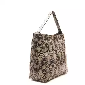 Pompei Donatella Gray Leather Women Shoulder Bag 6