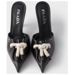 Prada Black Nappa Leather Rope Detail Sandals 4