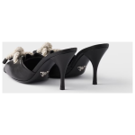 Prada Black Nappa Leather Rope Detail Sandals 5