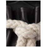 Prada Black Nappa Leather Rope Detail Sandals 6
