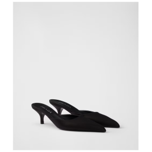 Prada Black Satin Sabot 2