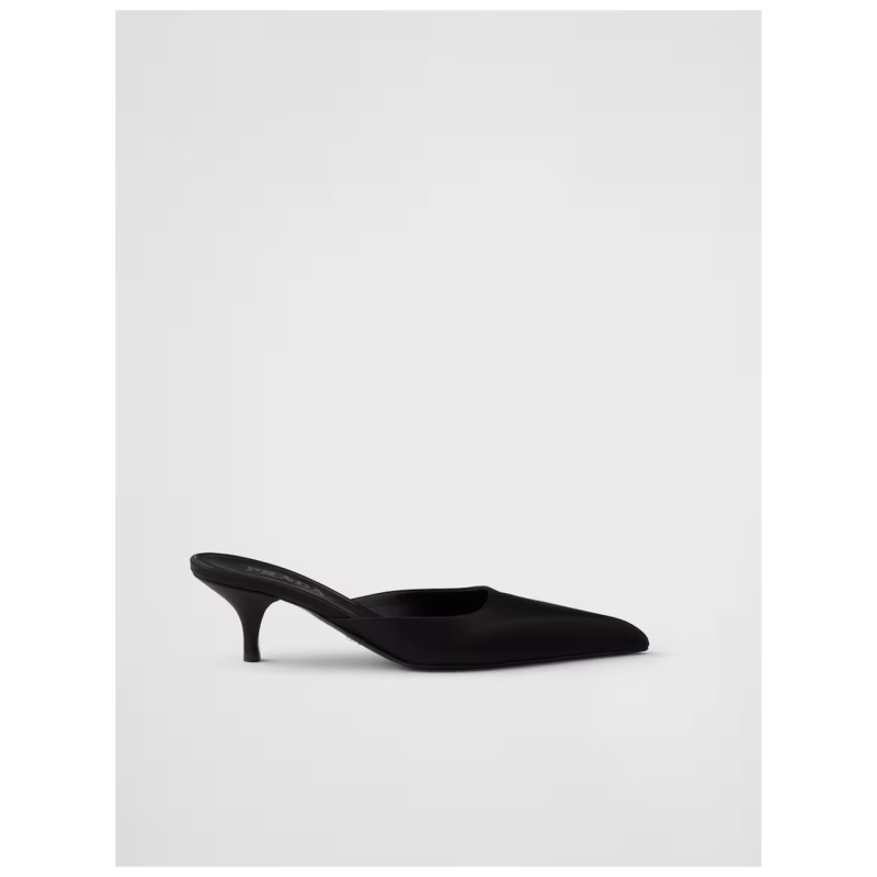 Prada Black Satin Sabot, theFeinheit
