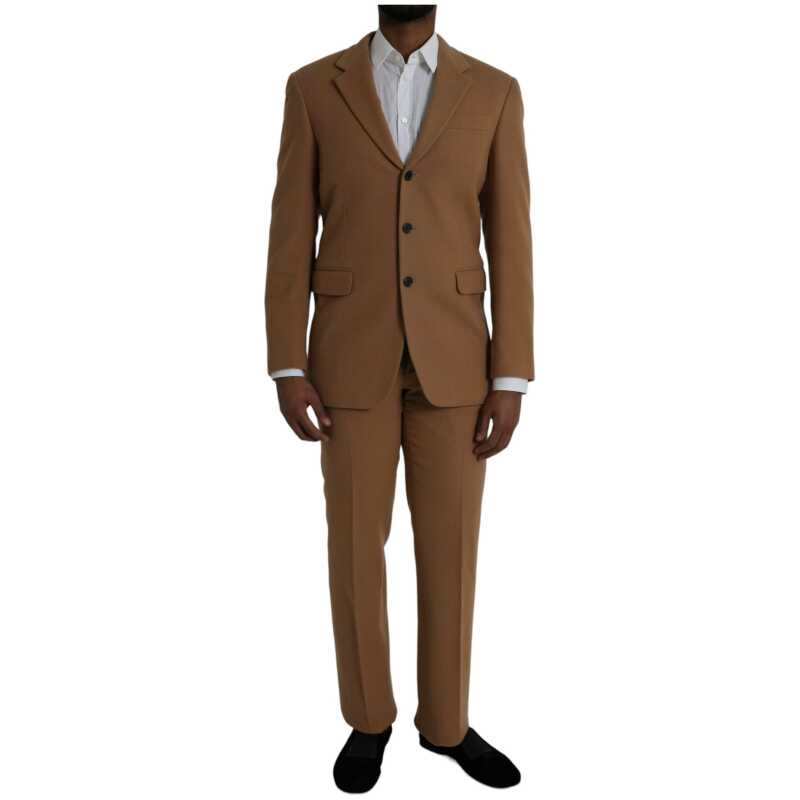 Prada Brown Cashmere 2 Piece Single Breasted Suit, theFeinheit