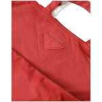 Prada Chic Red And White Fabric Tote Bag 2